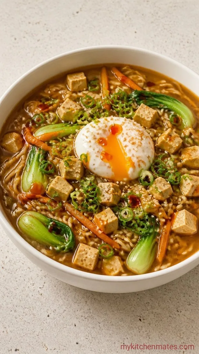 15-Minute Healthy Ramen Noodles Step 4: Ladle and Finish the Bowls