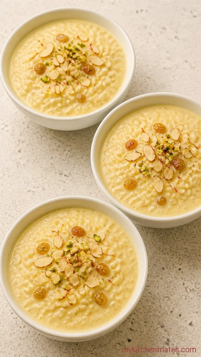 Step 4: Ladle and Garnish the Kheer