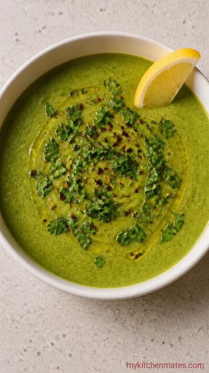 Creamy Vegan Broccoli Soup (Ready in 30 Minutes) Step 4: Ladle and Garnish