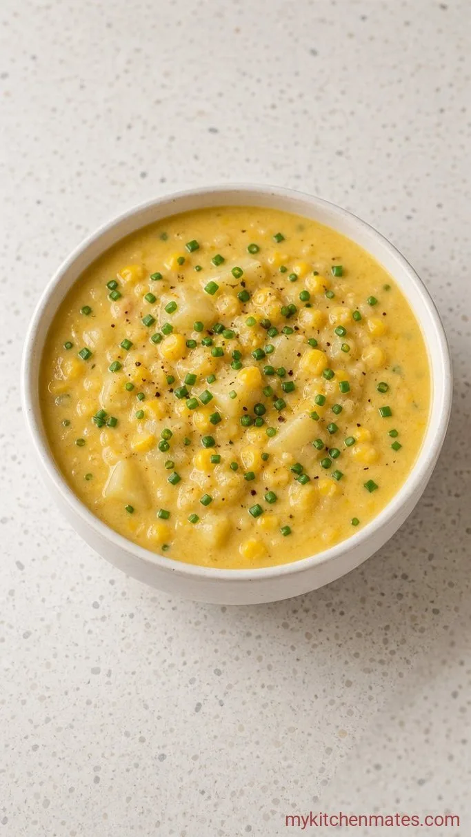 Creamy Vegan Corn Chowder (Ready in 30 Minutes) Step 4: Ladle and Garnish