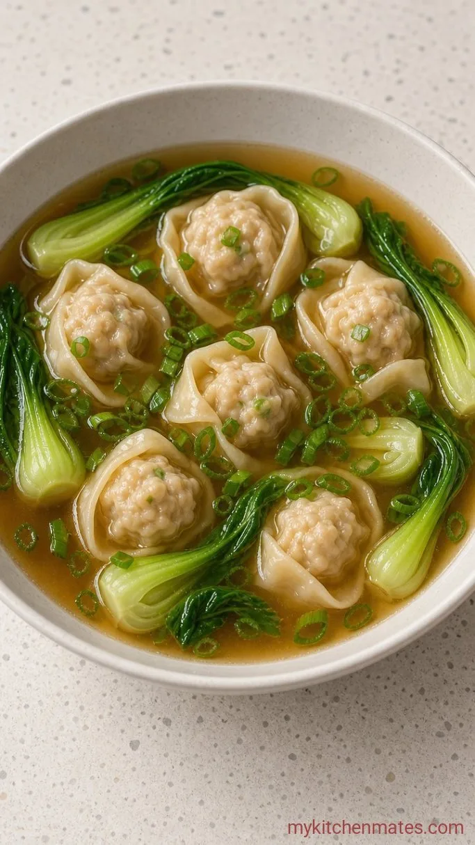 30-Minute Chicken Wonton Soup Step 4: Ladle and Serve