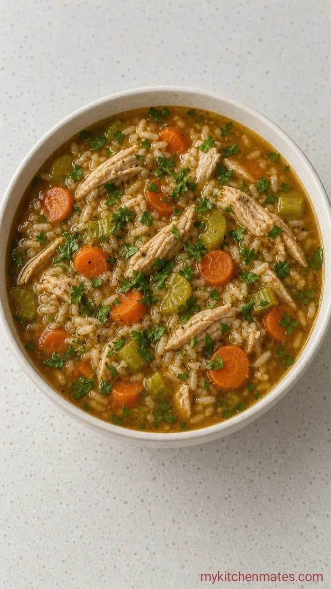 Easy Leftover Turkey Rice Soup Step 4: Ladle and Serve