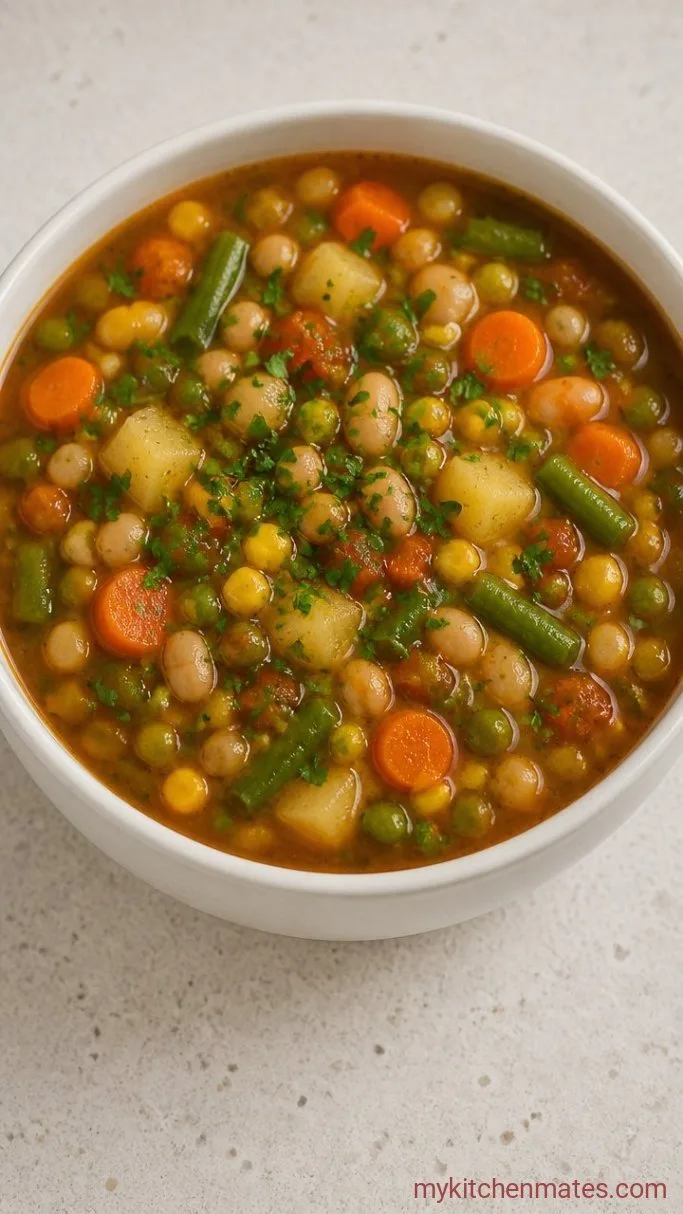 30-Minute Instant Pot Vegetable Soup Step 4: Ladle and Serve
