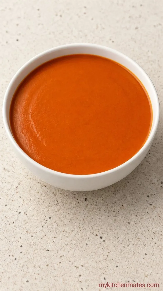 30-Minute Vegan Tomato Soup Step 4: Ladle and Serve
