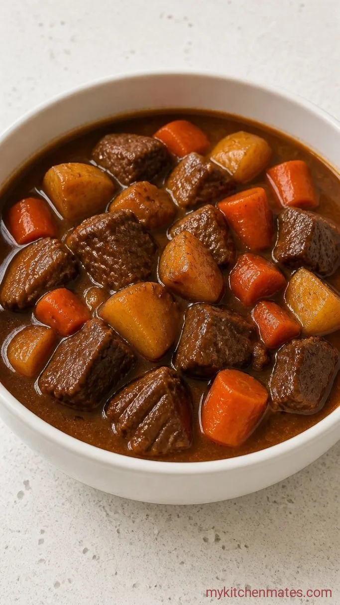 Rich and Tender Crockpot Venison Stew Step 4: Ladle and Serve
