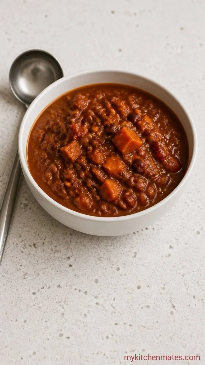 Hands-Off Crockpot Pumpkin Chili Step 4: Ladle and Top the Chili