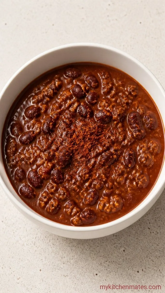 Quick 30-Minute Beef Chili Beans Step 4: Ladle and Top the Chili