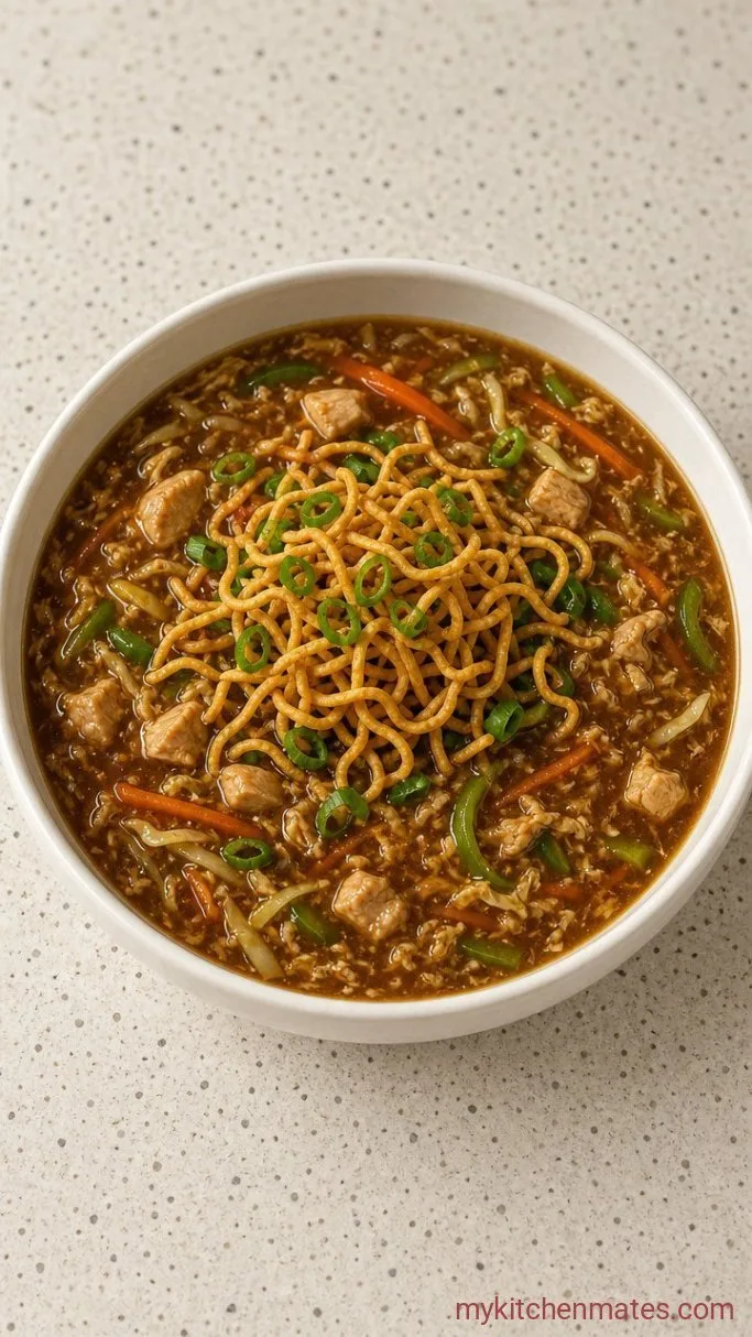 Step 4: Ladle and Top with Crispy Noodles