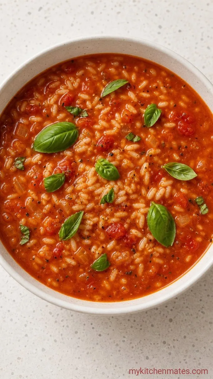 Step 4: Ladle and Top with Fresh Basil