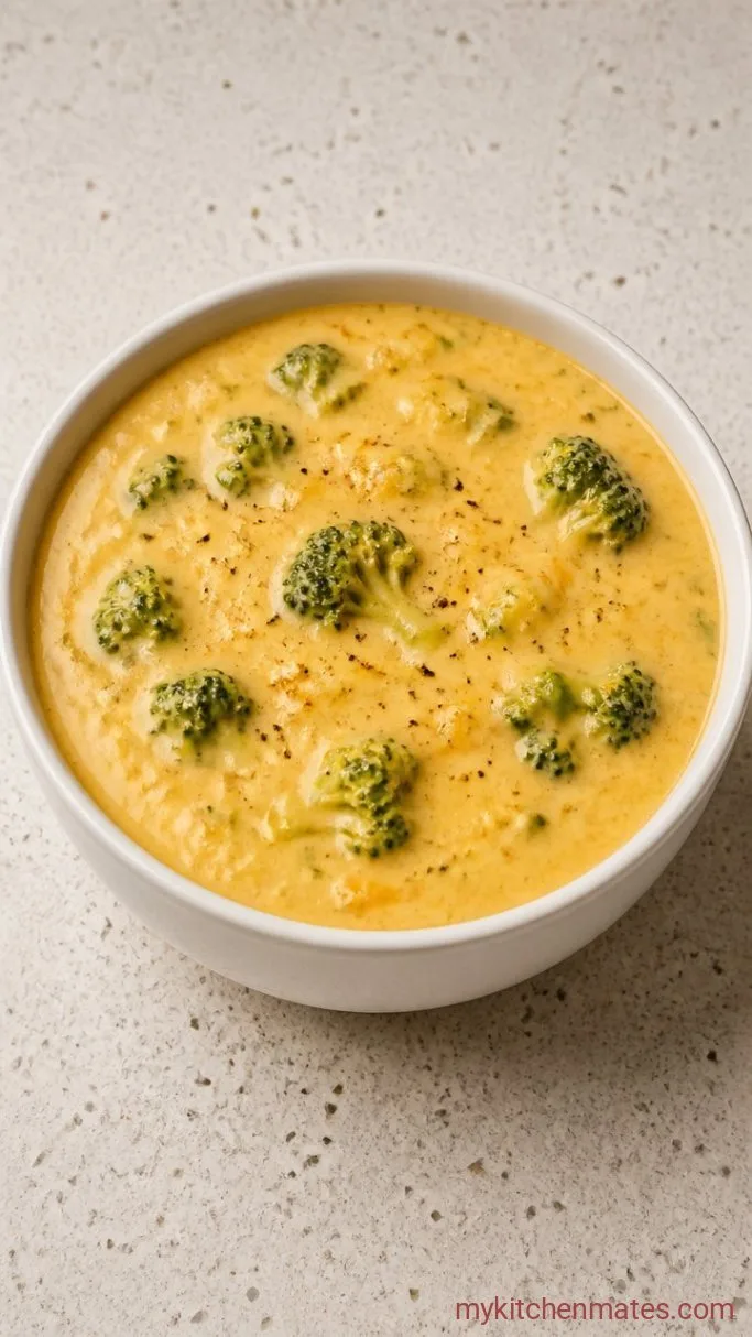 Creamy Velveeta Broccoli Cheese Soup in 30 Minutes Step 4: Ladle into Bowls and Serve