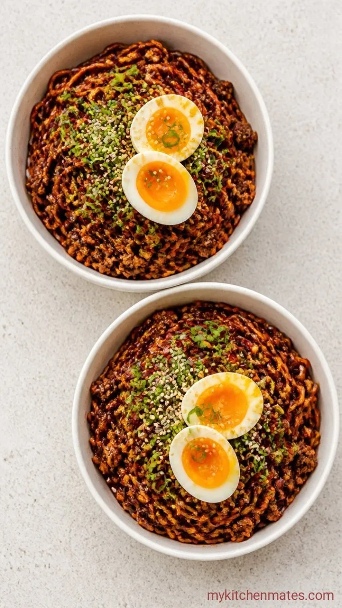 Step 4: Ladle Into Bowls and Top with Egg