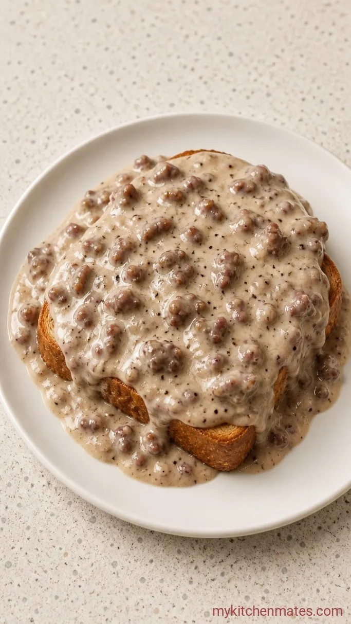 Step 4: Ladle the Gravy Over Toast