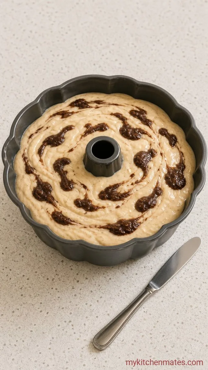 Step 4: Layer and Swirl the Batter