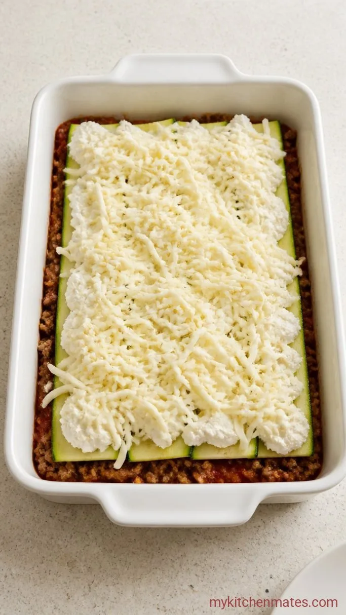 One-Skillet Keto Lasagna Bake Step 4: Layer the Bake