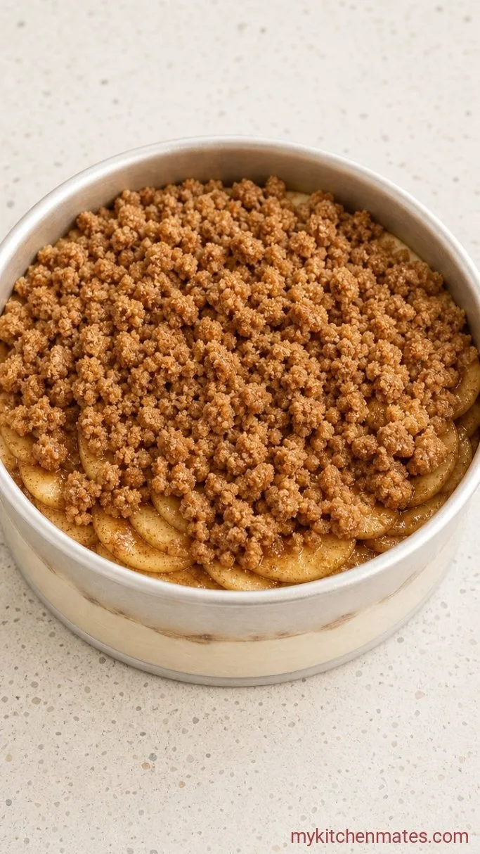 Easy Apple Pie Cake: All the Apple Pie Flavor, No Crust Needed Step 4: Layer the Batter and Topping