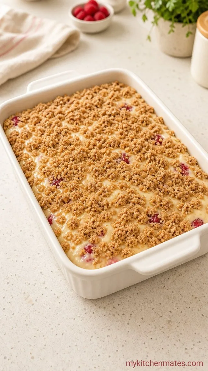 Step 4: Layer the Cake with Streusel