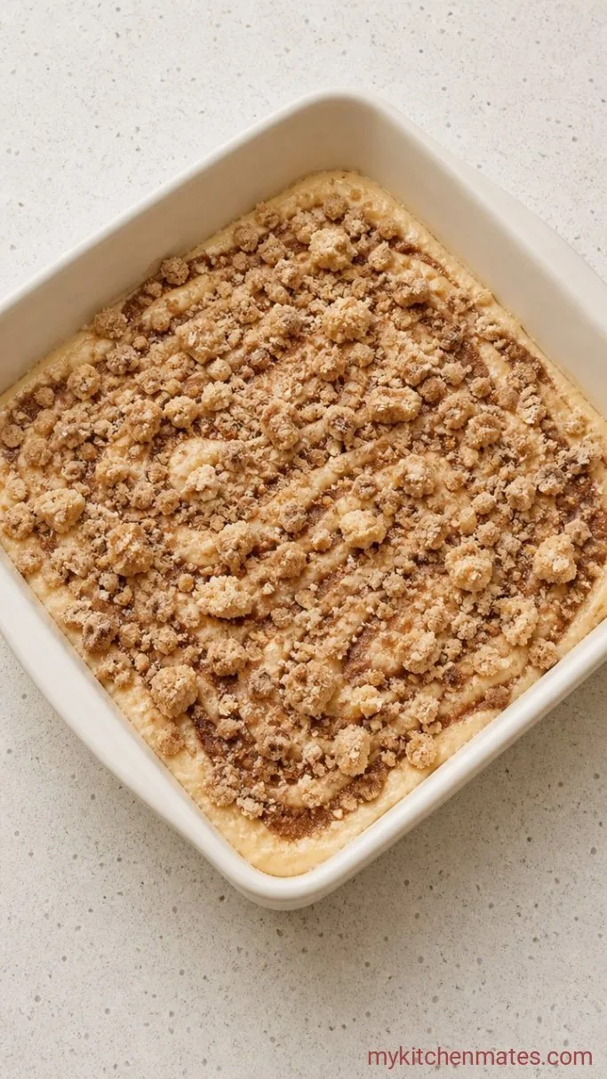 Step 4: Layer the Cinnamon Filling and Crumb Topping