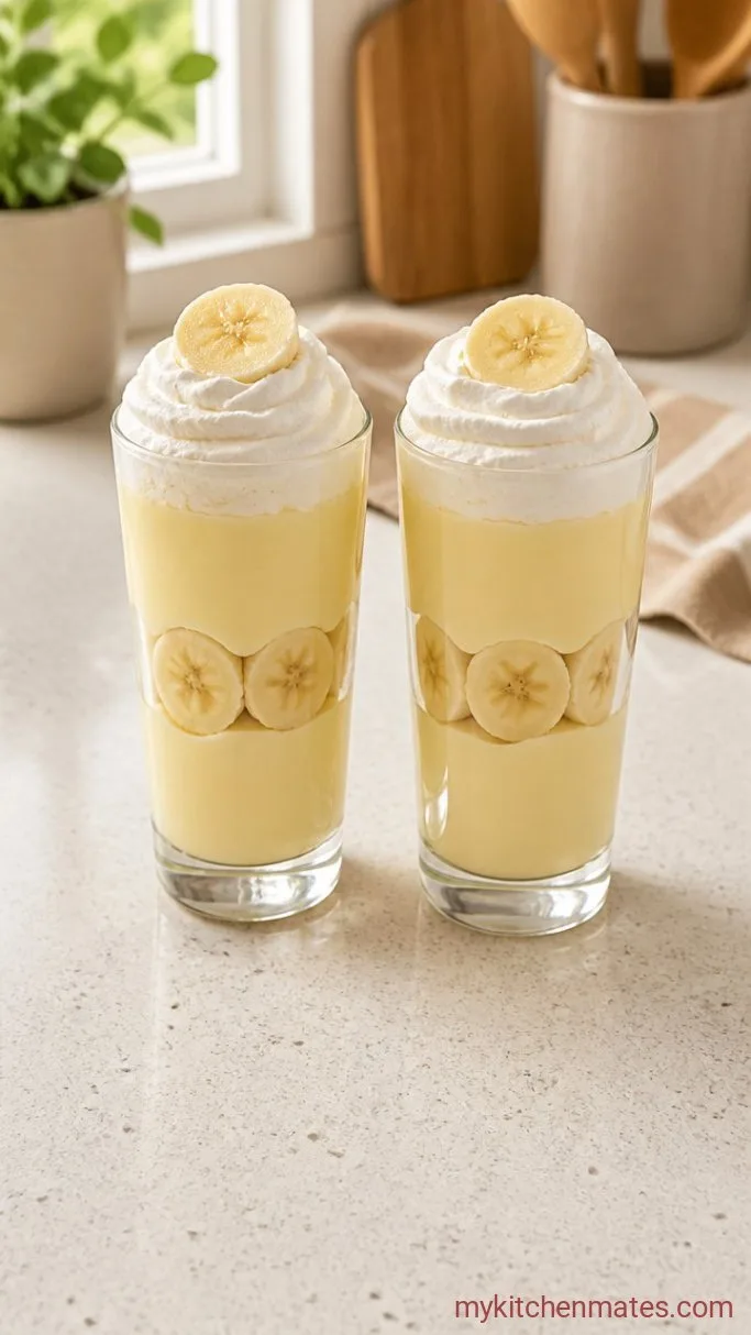 Homemade Banana Cream Pudding Step 4: Layer the Parfaits