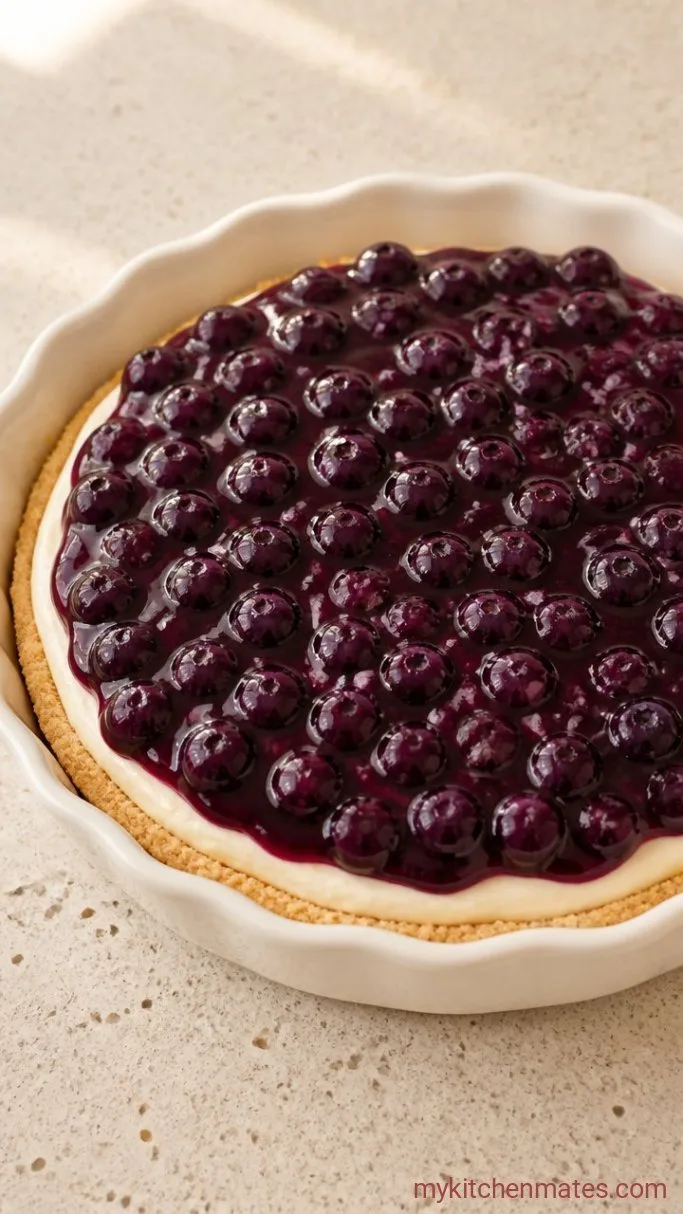 Creamy No-Bake Blueberry Cream Cheese Pie in 15 Minutes Step 4: Layer the Pie