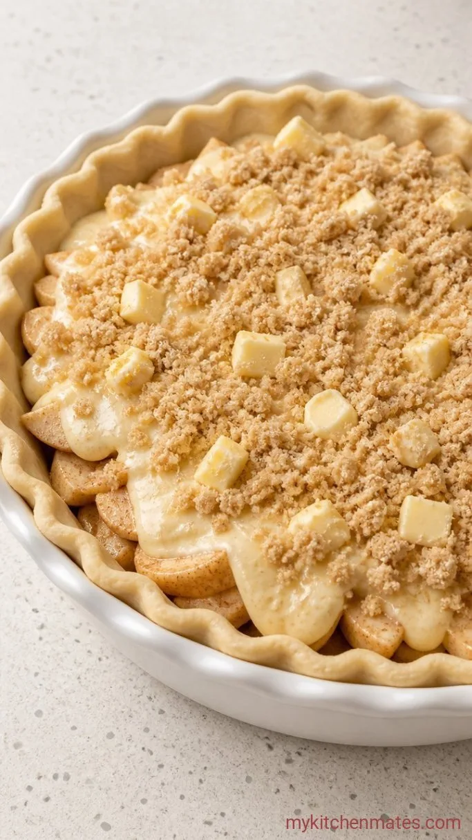 Creamy Sour Cream Apple Pie Step 4: Layer the Pie
