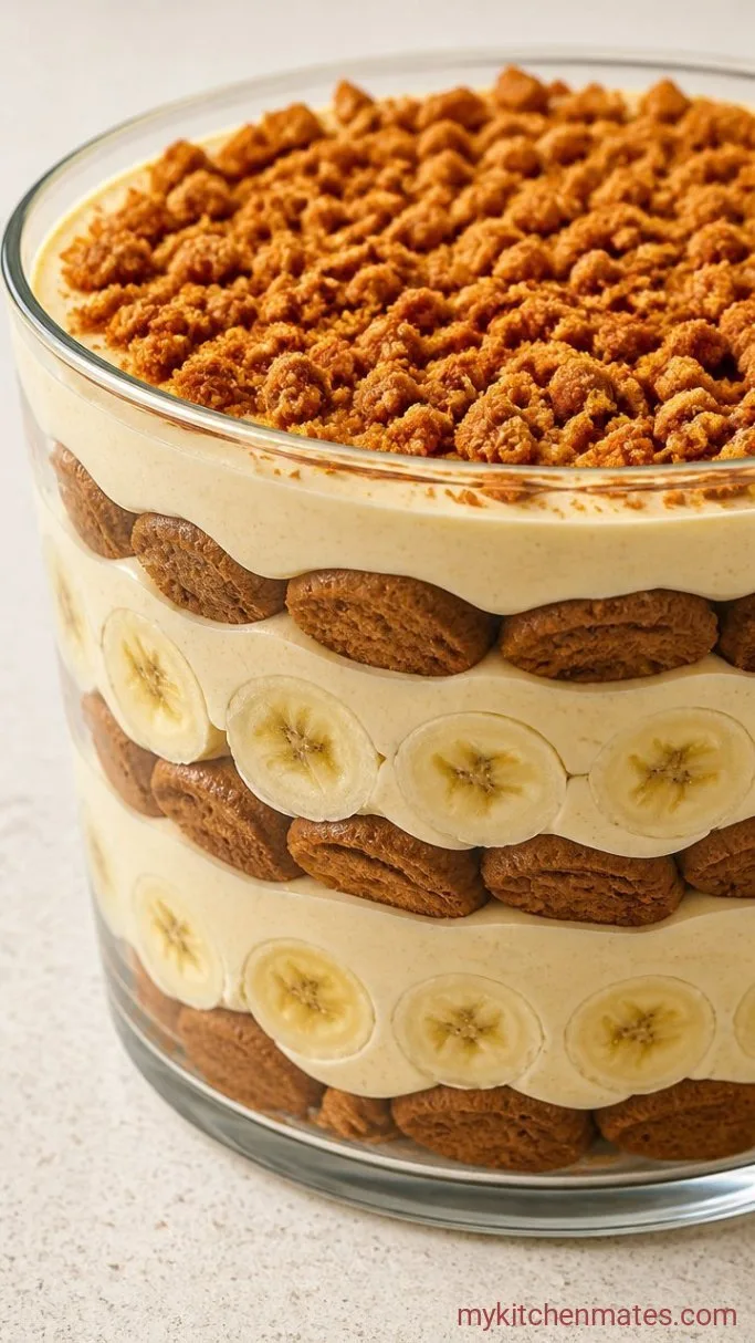 No-Bake Biscoff Banana Pudding (20-Minute Dessert) Step 4: Layer the Pudding and Chill