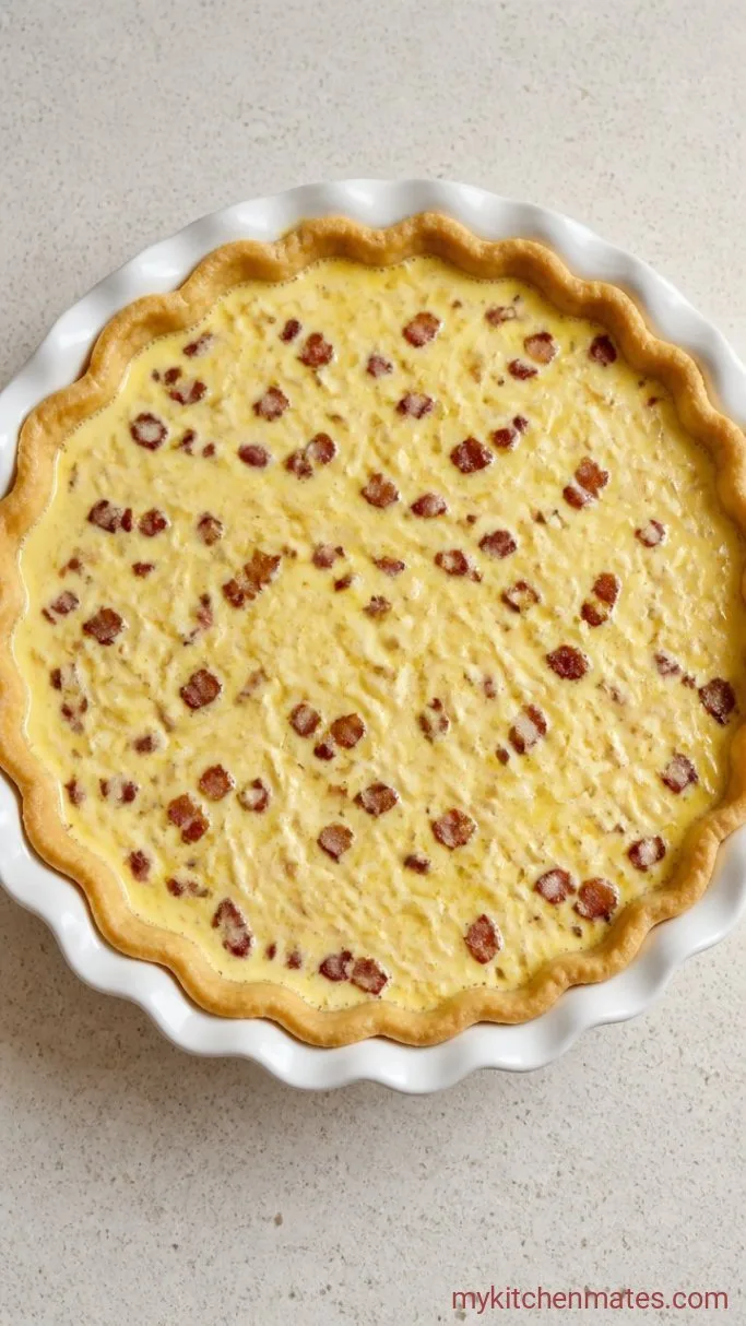 Step 4: Layer the Quiche