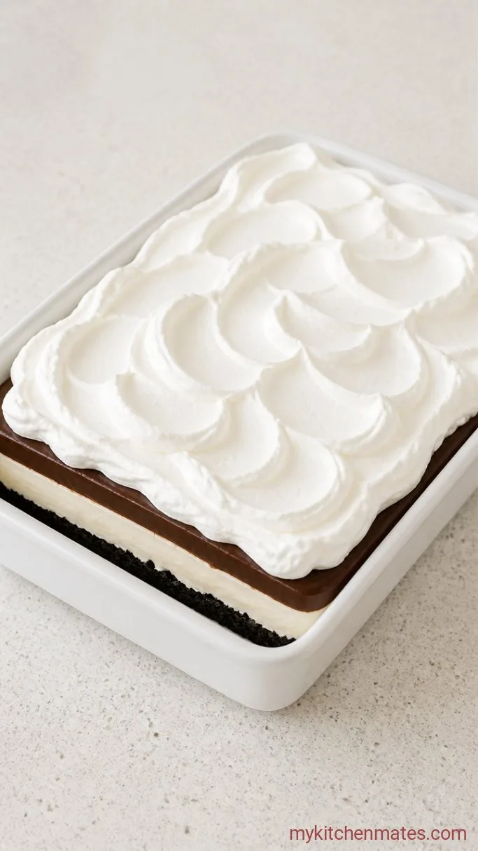 Step 4: Layer the Whipped Topping and Chill