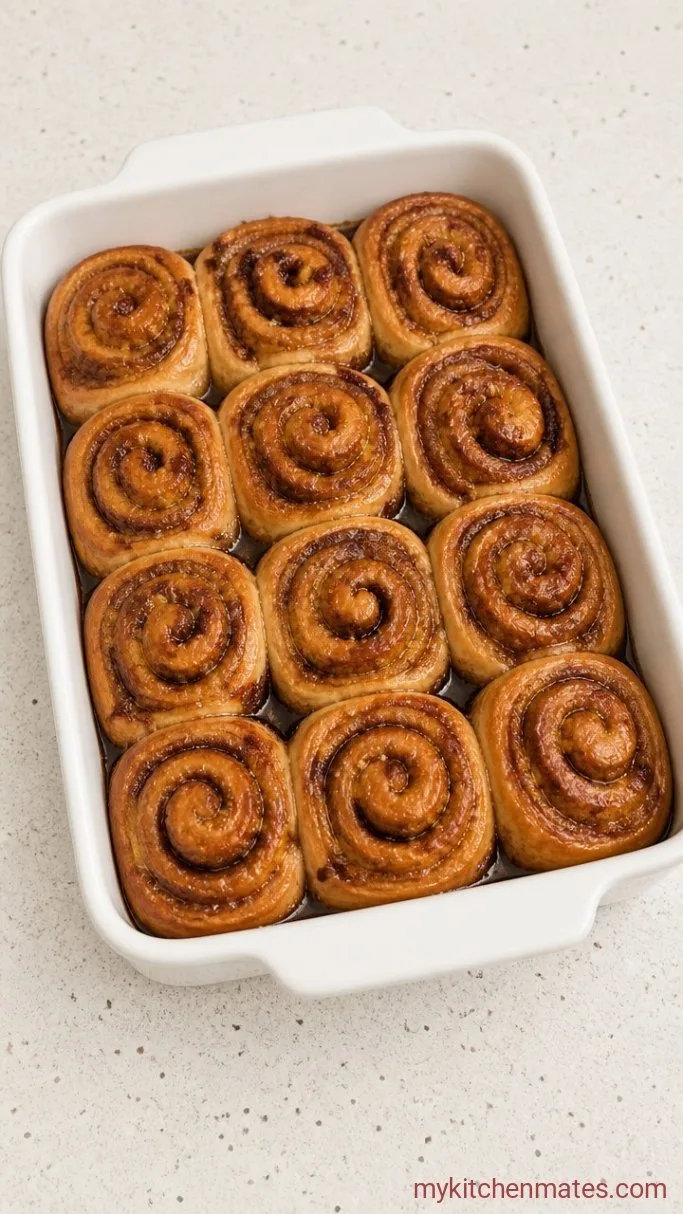 Soft Eggnog Cinnamon Rolls with Eggnog Icing Step 4: Let the Rolls Rise and Bake