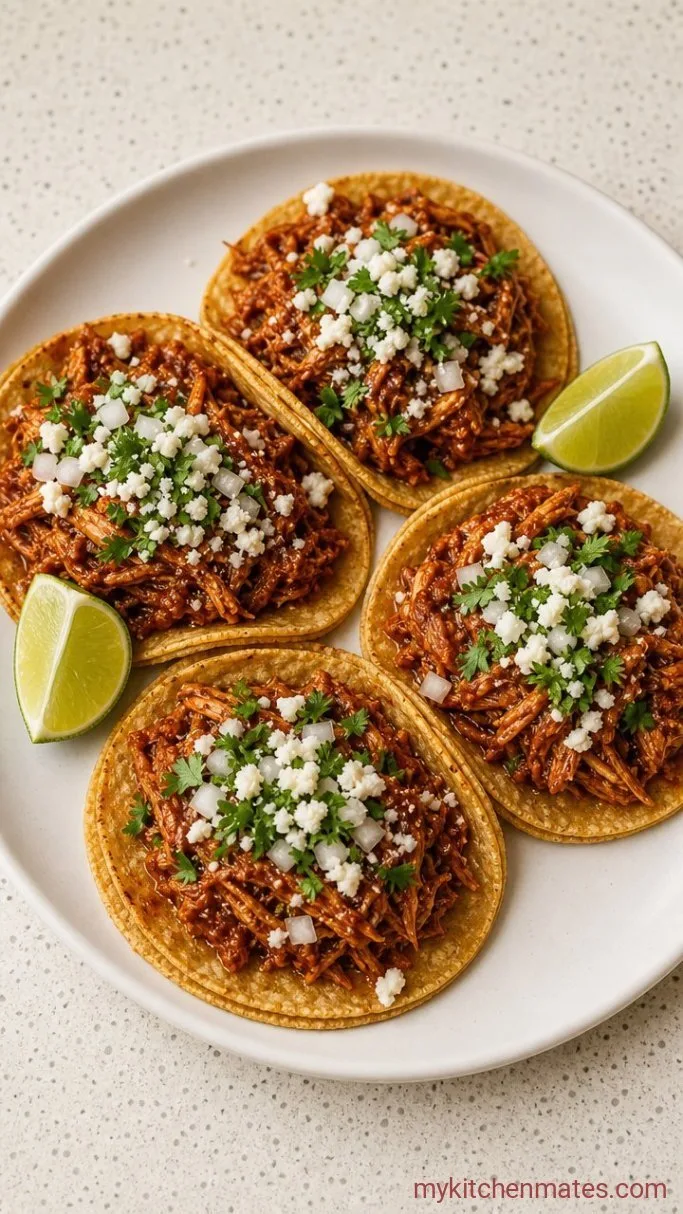Smoky Chicken Tinga Tacos Step 4: Load Up the Tortillas