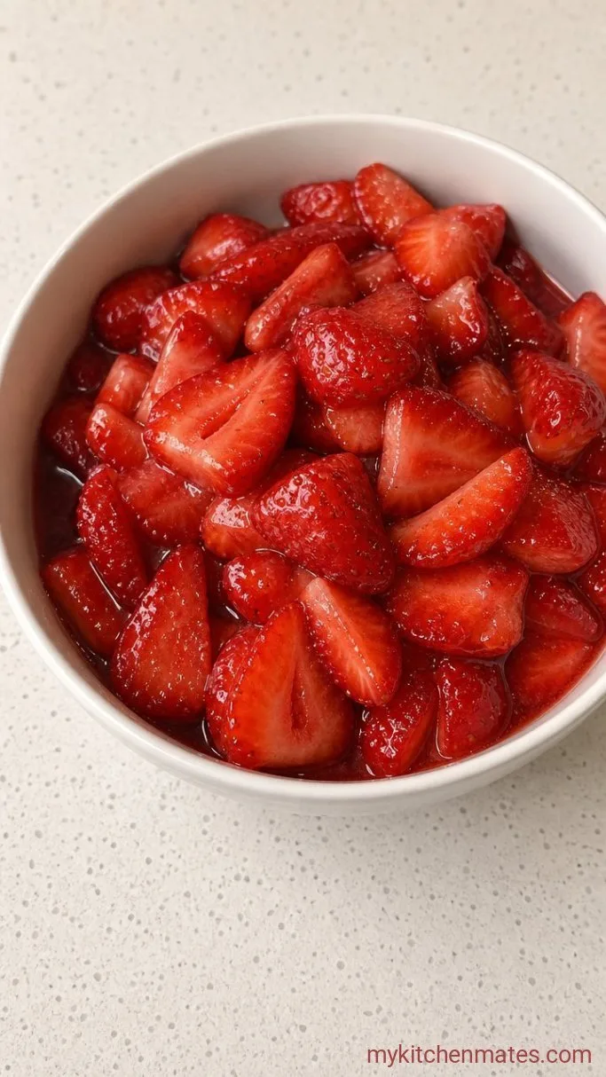 Step 4: Macerate the Strawberries