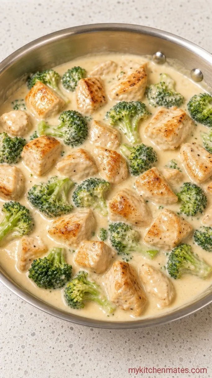 30-Minute Chicken Broccoli Alfredo Step 4: Make the Alfredo Sauce
