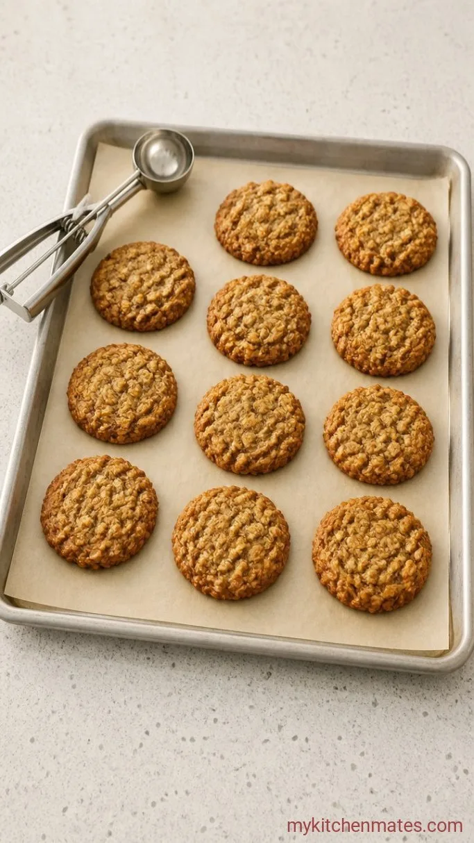 Soft Oatmeal Sandwich Cookies (Homemade Cream Pies) Step 4: Make the Dough and Bake the Cookies