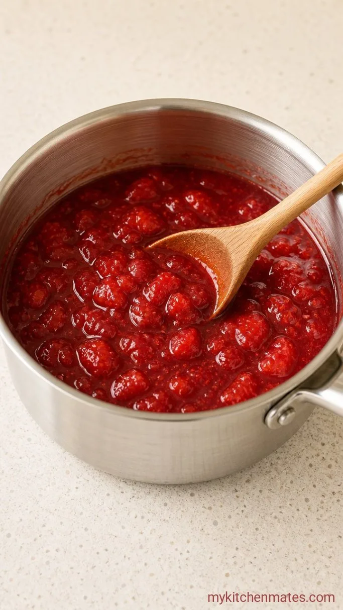 Step 4: Make the Strawberry Sauce