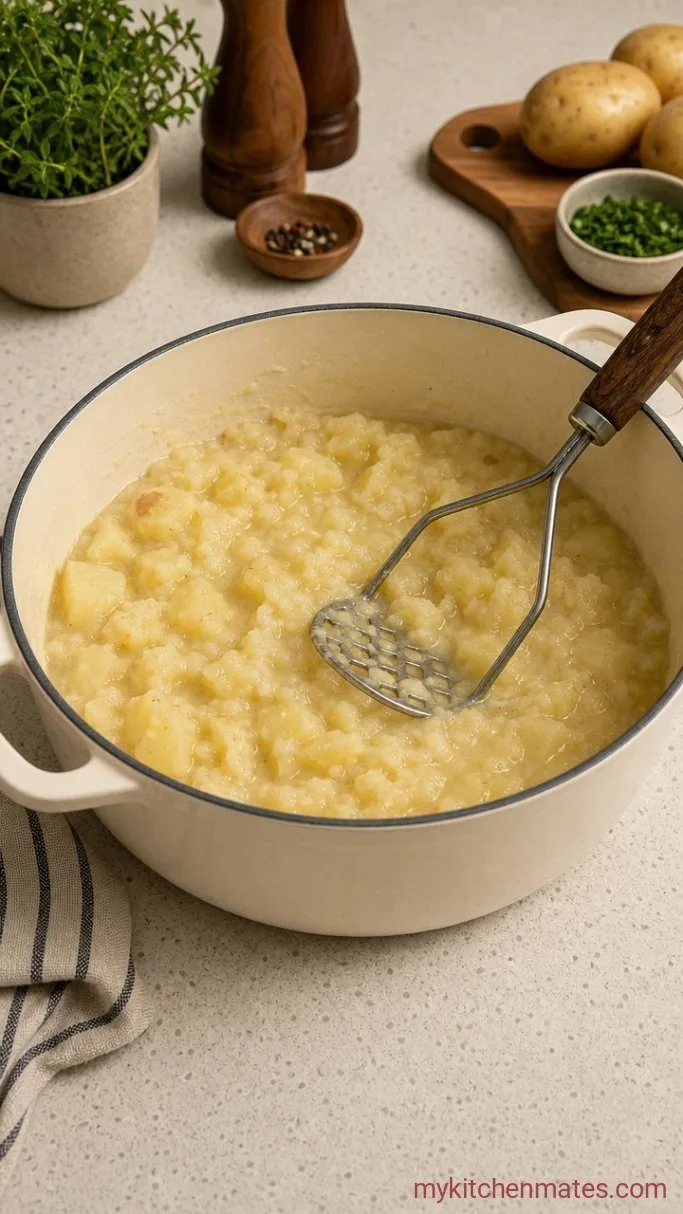 Step 4: Mash Some of the Potatoes