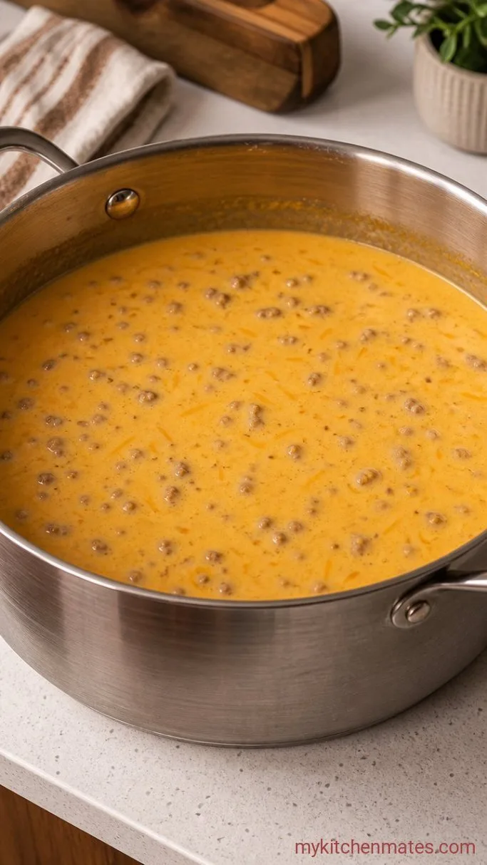 Step 4: Melt in the Cheese