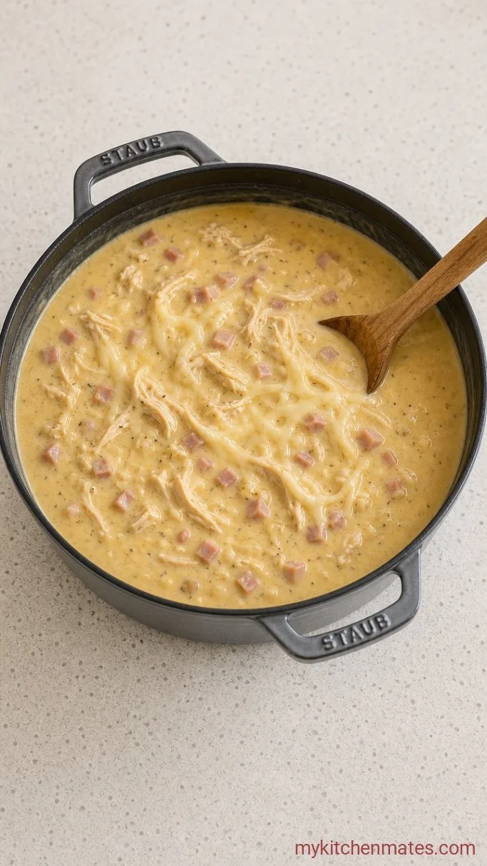 Step 4: Melt in the Swiss Cheese