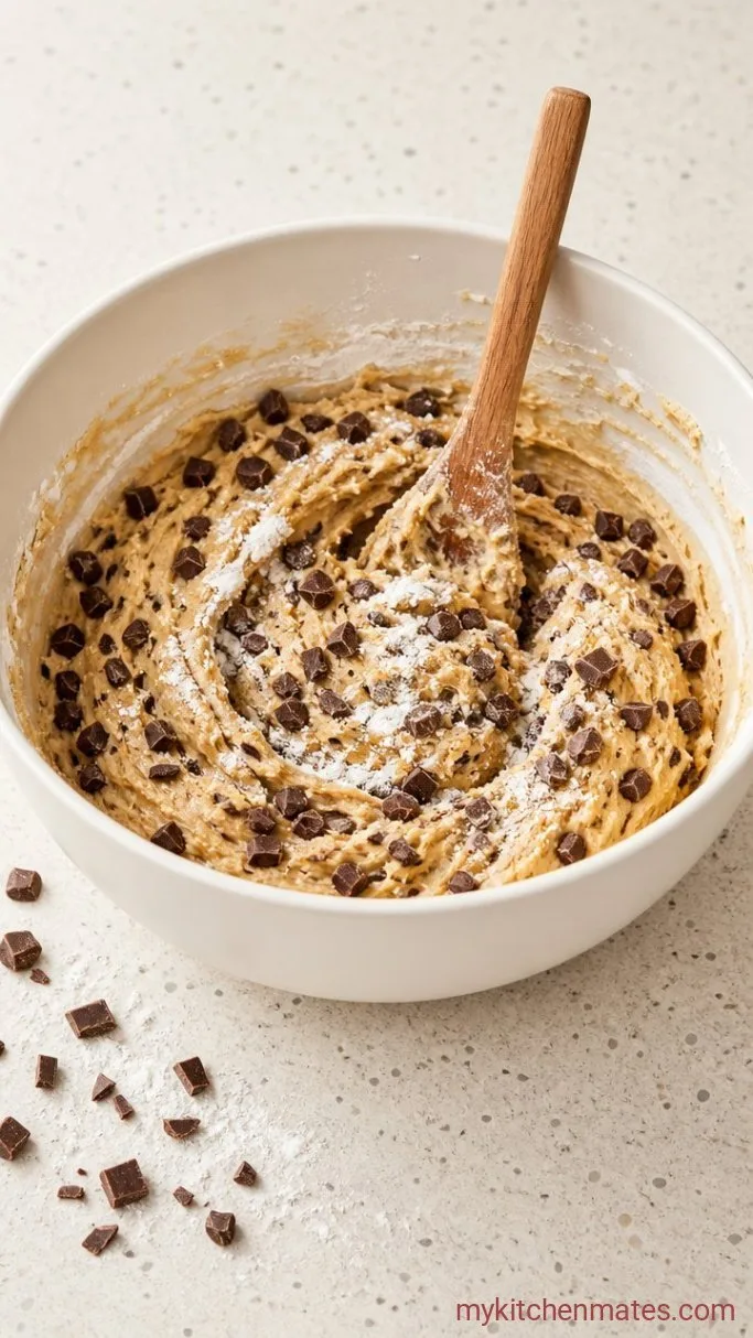 Step 4: Mix in the Dry Ingredients and Chocolate
