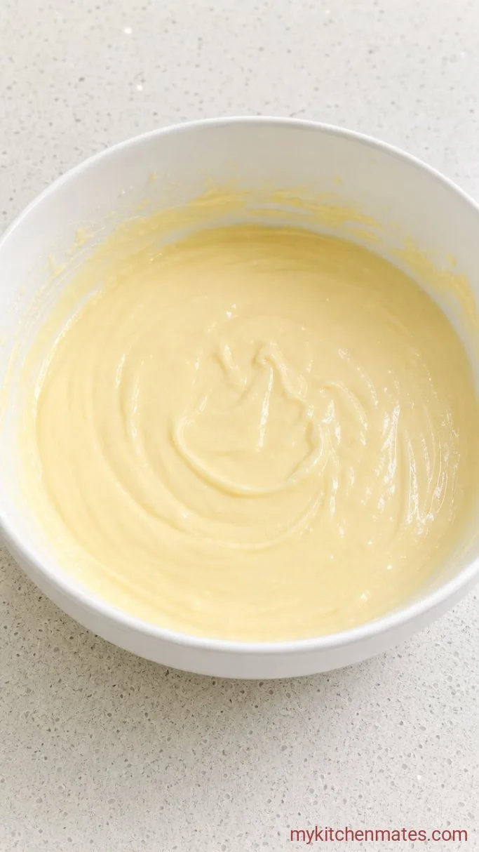 Step 4: Mix in the Eggs and Sour Cream