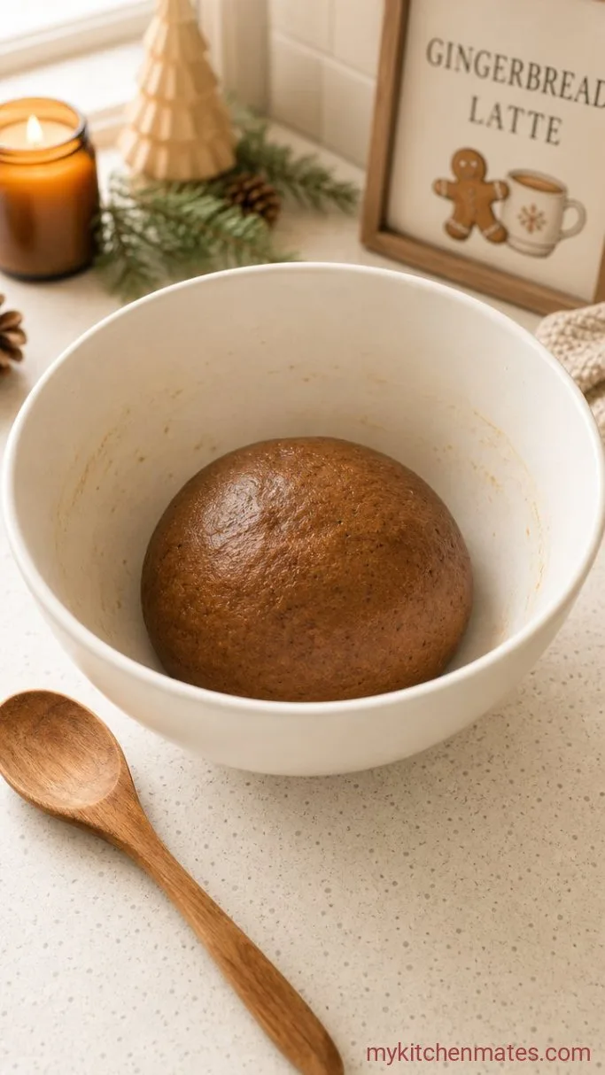 Soft Gingerbread Latte Cookies with Espresso Glaze Step 4: Mix the Dough and Chill Briefly