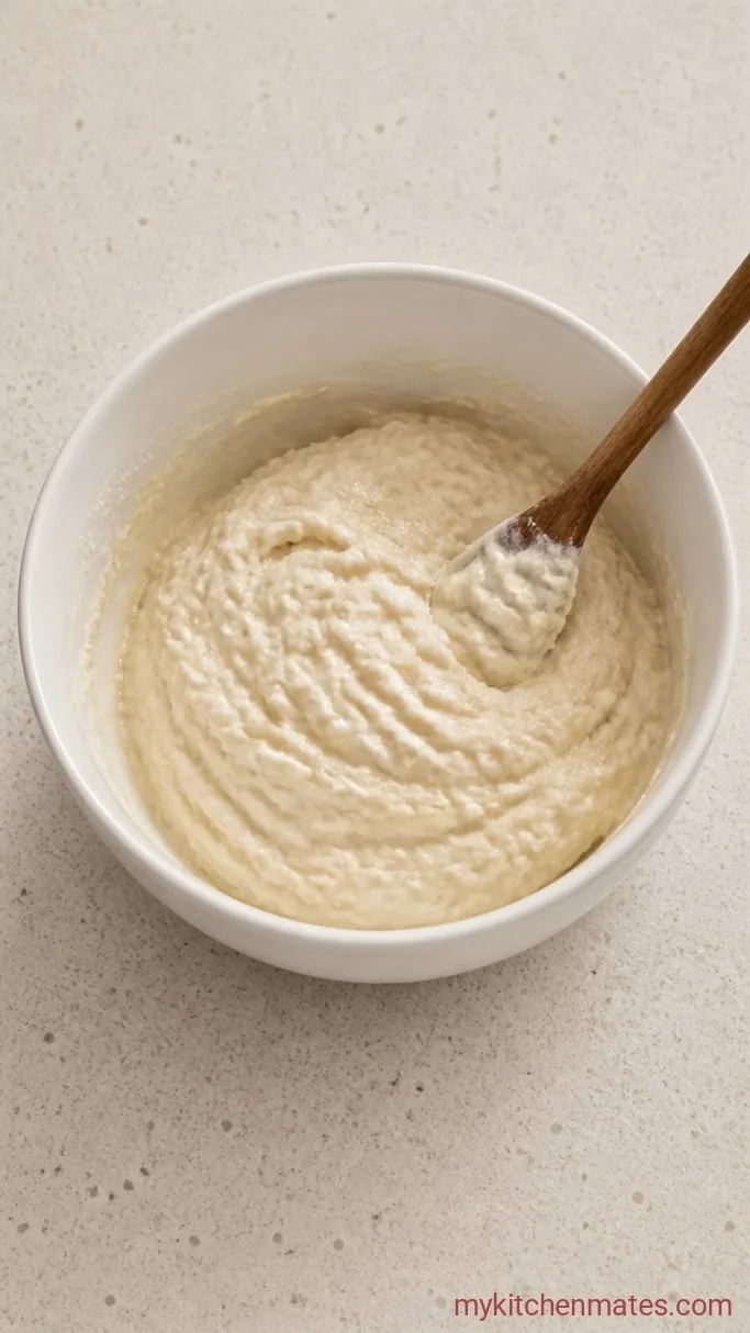 Stovetop Chicken and Dumplings Soup Step 4: Mix the Dumpling Batter