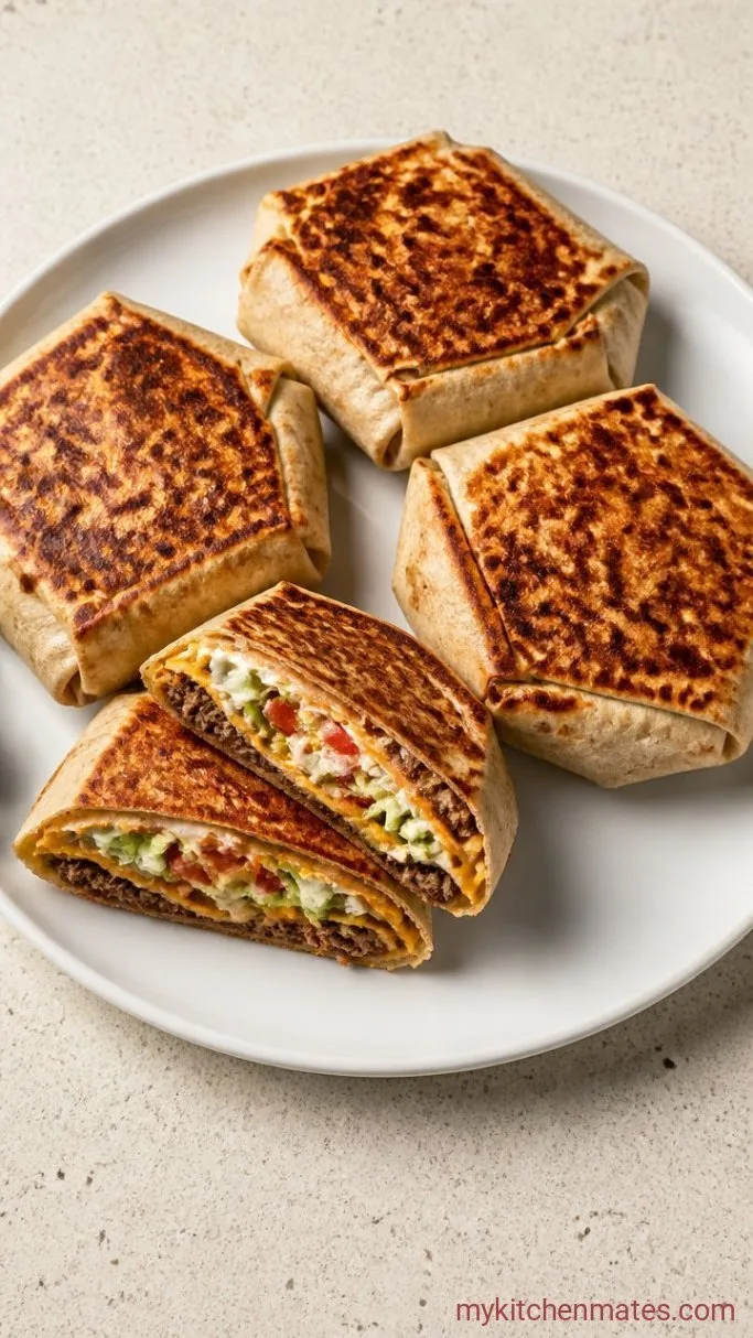 Copycat Crunchwrap Supreme (Better Than Taco Bell) Step 4: Pan-Grill the Crunchwraps