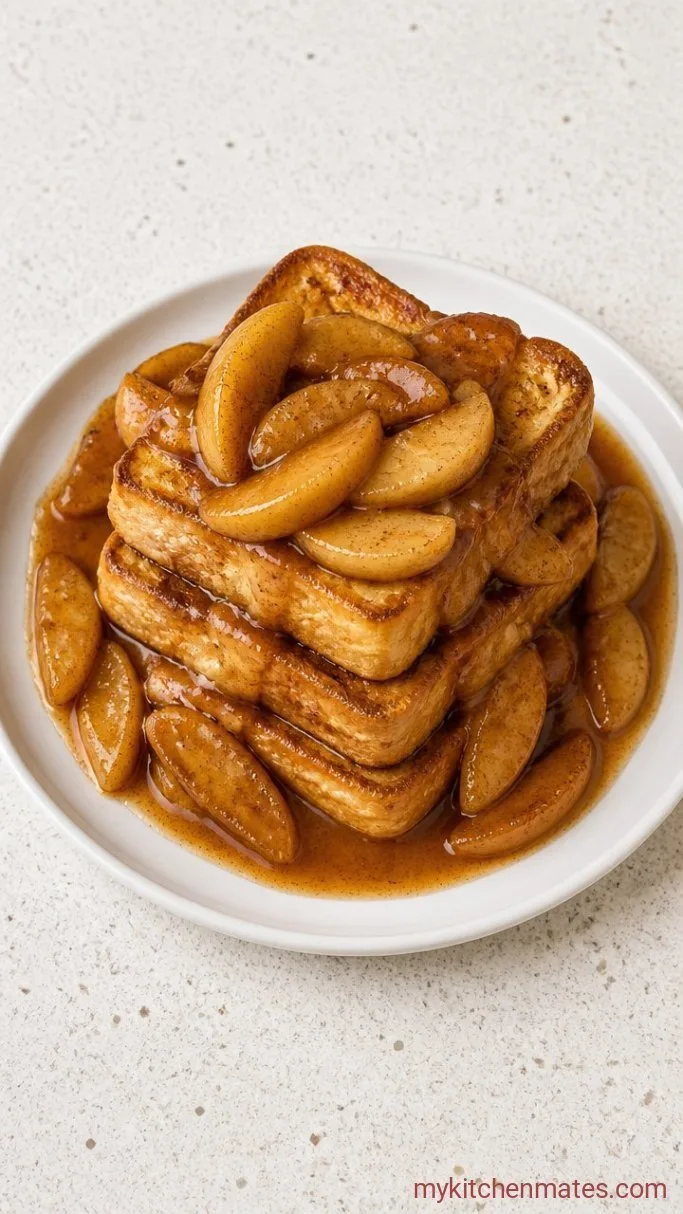 Step 4: Pile and Serve the Apple French Toast