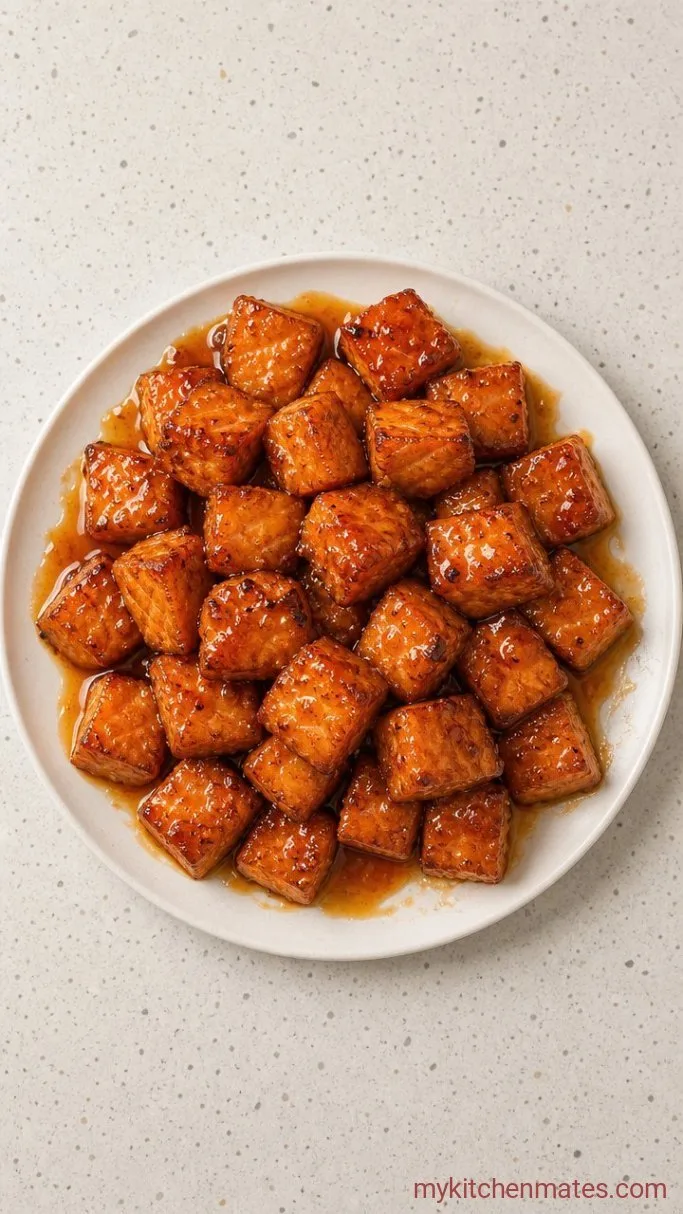 Crispy Hot Honey Salmon Bites (20 Minutes) Step 4: Pile and Serve