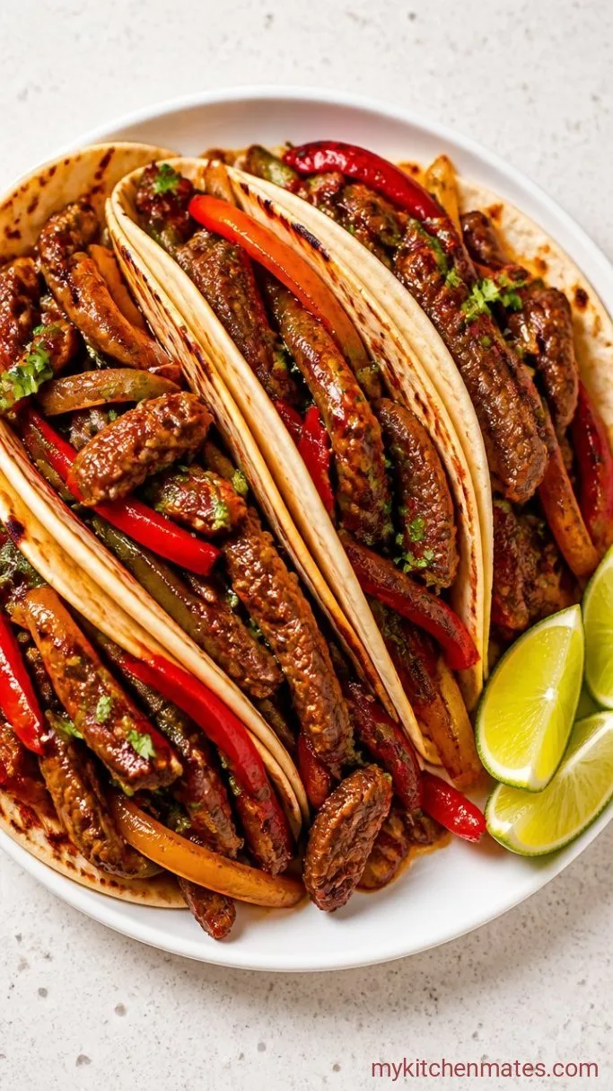Set-It-and-Forget-It Crockpot Steak Fajitas Step 4: Pile and Serve