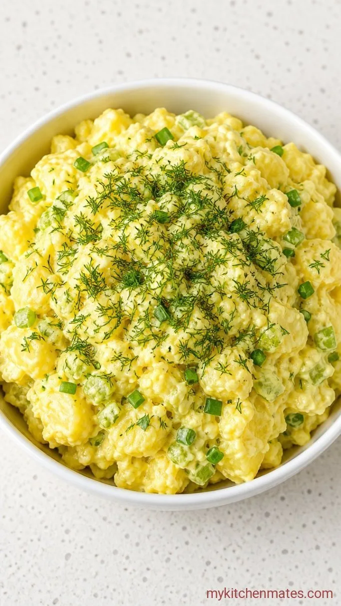 The Make-Ahead Creamy Dill Potato Salad Step 4: Pile It High and Top With Fresh Dill