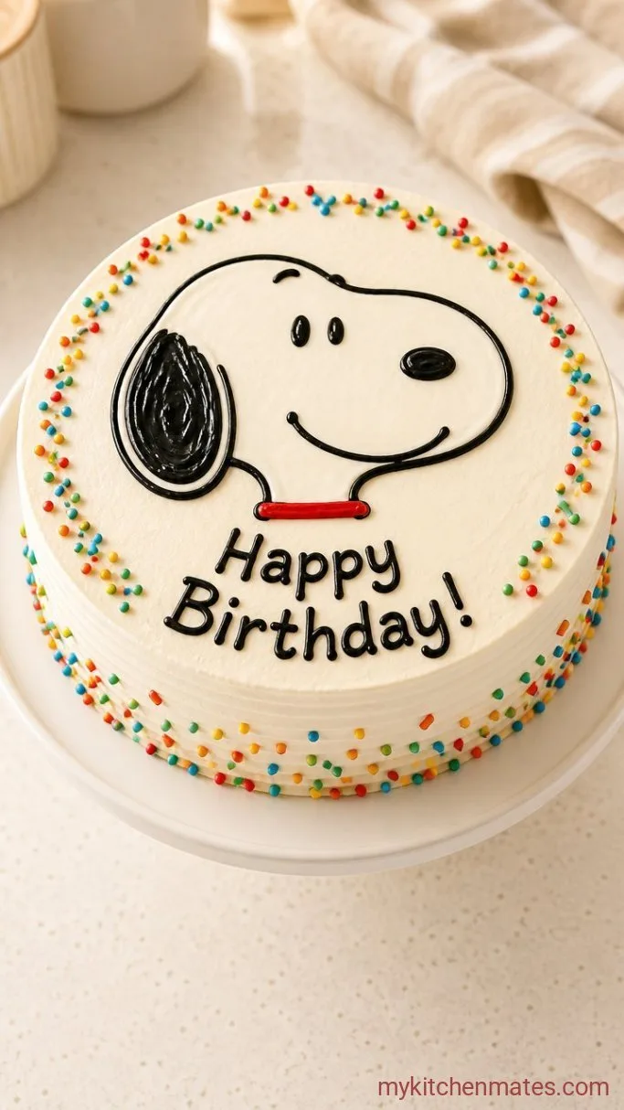Step 4: Pipe the Snoopy Face