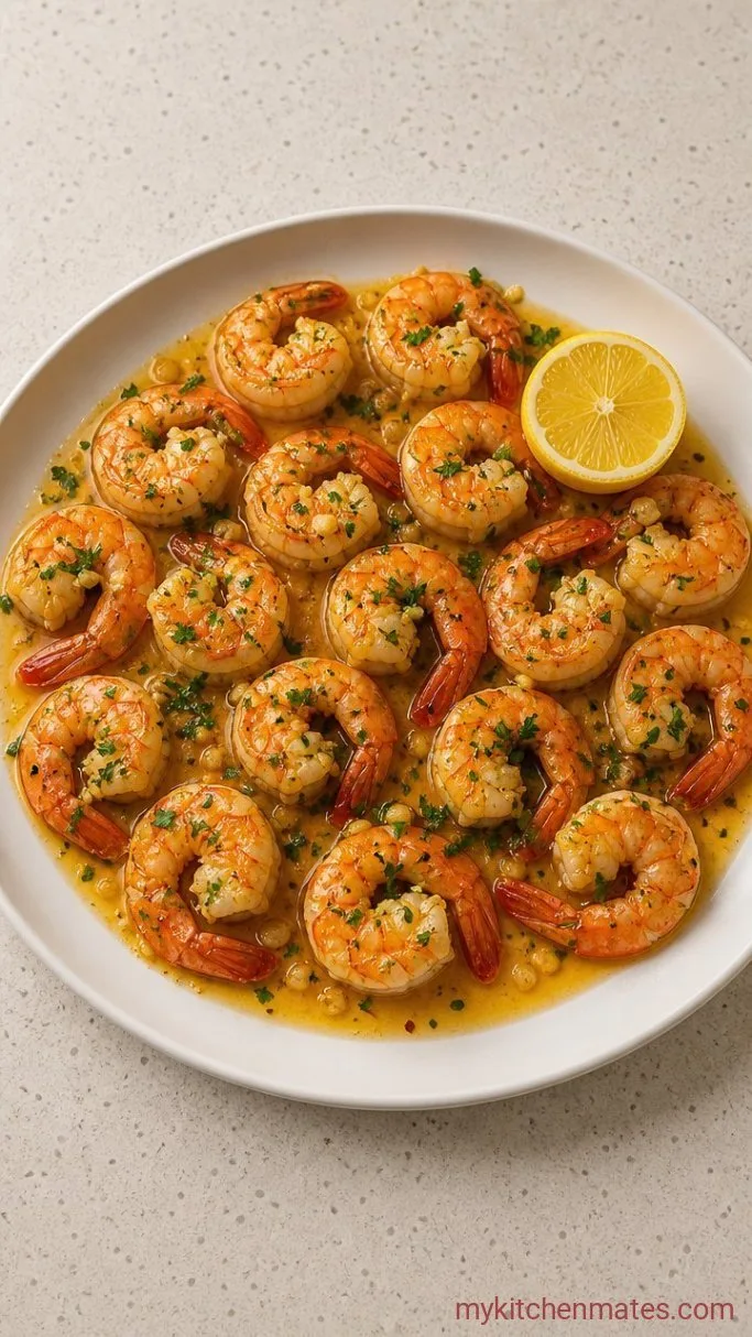 15-Minute Lemon Garlic Shrimp Step 4: Plate and Spoon the Sauce