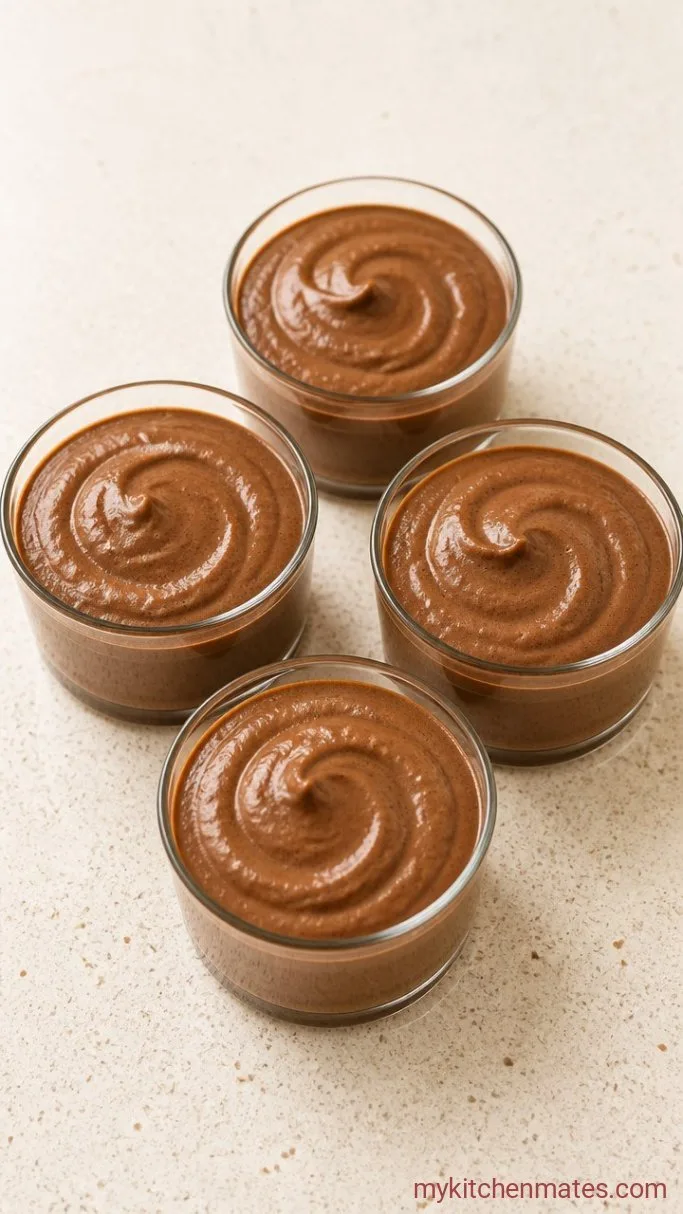 4-Ingredient Low Carb Chocolate Mousse Step 4: Portion and Chill