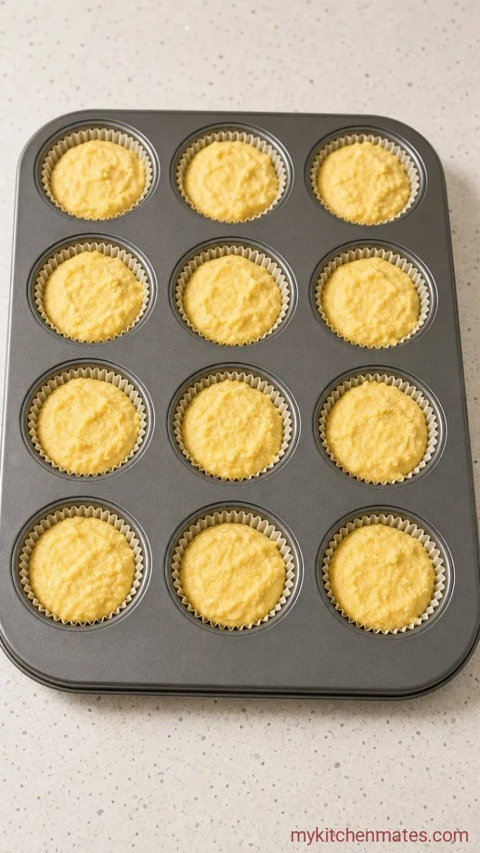 Step 4: Portion Into the Muffin Tin