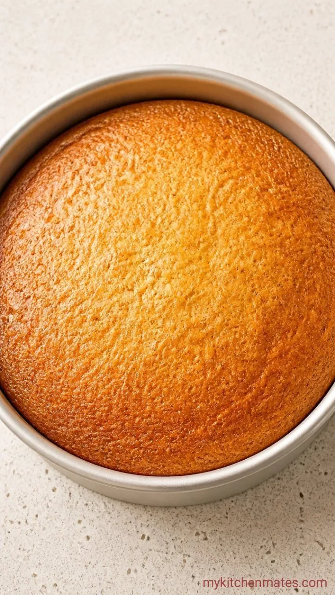 Blueberry Upside Down Cake with Caramelized Top Step 4: Pour and Bake the Cake